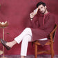 Men's Sequins Embroidered Kurtas ( KO 5013 Magenta )