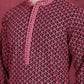 Men's Sequins Embroidered Kurtas ( KO 5013 Magenta )