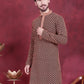Men's Sequins Embroidered Kurtas ( KO 5013 Orange )