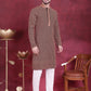 Men's Sequins Embroidered Kurtas ( KO 5013 Orange )