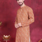 Men's Digital Printed Kurtas. ( KO 5014 Mustard )