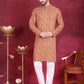 Men's Digital Printed Kurtas. ( KO 5014 Mustard )