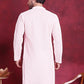 Chikankari Embroidered Kurtas ( KO 5017 Pink )