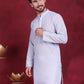 Chikankari Embroidered Kurtas ( KO 5017 Sky )