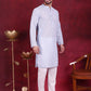 Chikankari Embroidered Kurtas ( KO 5017 Sky )