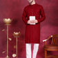 Sequins Chikankari Kurtas ( KO 5018 Maroon )