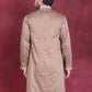 Men's Sequins Embroidered Kurtas. ( KO 5019 Beige ) [FF] [I-1-4]