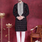 Men's Sequins Embroidered Kurtas. ( KO 5019 Black ) [FF] [I-1-4]