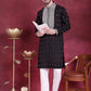 Men's Sequins Embroidered Kurtas. ( KO 5019 Black ) [FF] [I-1-4]