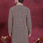 Men's Sequins Embroidered Kurtas ( KO 5023 Black )
