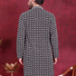 Men's Sequins Embroidered Kurtas ( KO 5023 Grey )