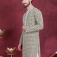 Men's Sequins Embroidered Kurtas ( KO 5023 Mehndi )