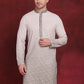 Men Sequins Embroidered Kurtas ( KO 5025Pista )
