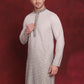 Men Sequins Embroidered Kurtas ( KO 5025Pista )