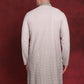 Men Sequins Embroidered Kurtas ( KO 5025Pista )