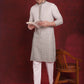 Men Sequins Embroidered Kurtas ( KO 5025Pista )