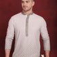 Men Sequins Embroidered Kurtas ( KO 5025Pista )