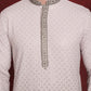 Men Sequins Embroidered Kurtas ( KO 5025Pista )