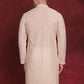 Men Sequin Chikankari Front Open Kurtas ( KO 5029Golden )