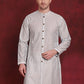 Men Sequin Chikankari Front Open Kurtas ( KO 5029Sky )
