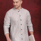 Men Sequin Chikankari Front Open Kurtas ( KO 5029Sky )