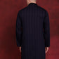 Men Sequins Embroidered Kurtas ( KO 5030Navy )
