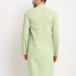 Jompers Men Green Chikan Kurta Only ( KO 561 Green )