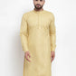 Jompers Men Beige Solid Kurta Only ( KO 592 Beige )