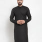 Jompers Men Black Solid Kurta Only ( KO 592 Black )