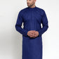 Jompers Men's Royal Blue Cotton Solid Kurta Only ( KO 611 Royal )