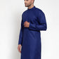 Jompers Men's Royal Blue Cotton Solid Kurta Only ( KO 611 Royal )