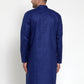Jompers Men's Royal Blue Cotton Solid Kurta Only ( KO 611 Royal )