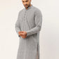 Jompers Men's Embroiderd Kurtas ( KO 626 Grey )