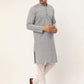 Jompers Men's Embroiderd Kurtas ( KO 626 Grey )