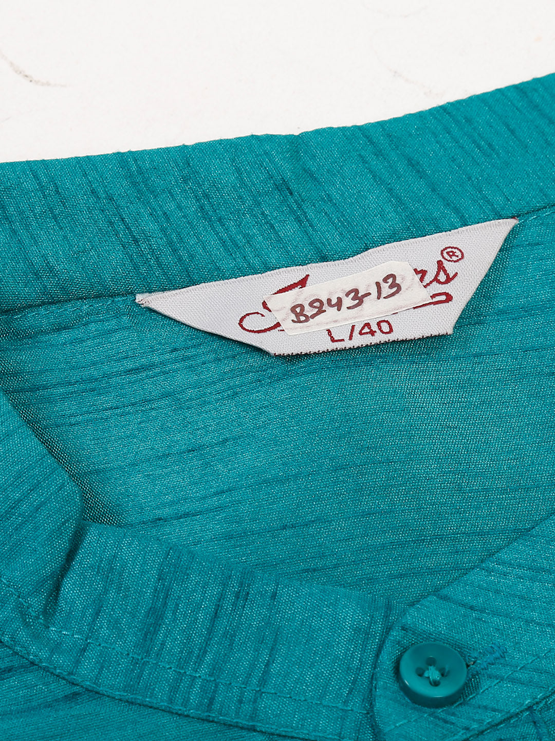 Jompers Men's Solid Dupion Silk Kurtas ( KO 636Teal )