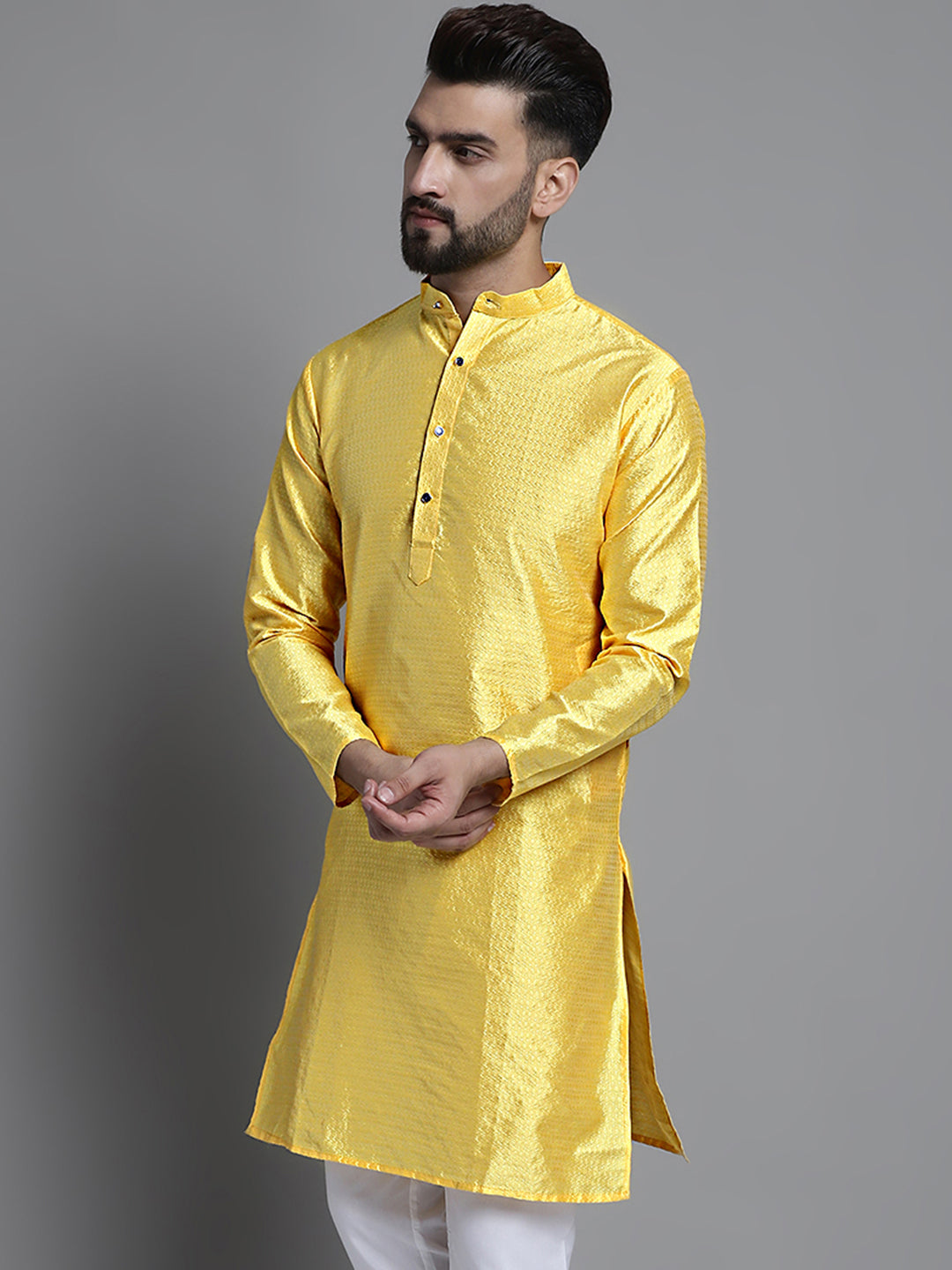 Men's Woven Design Kurta Only