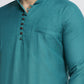 Jompers Men's Green Solid Cotton Short Kurta ( KO 639 Green )