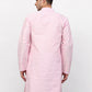 Jompers Men Pink Chikankari Kurta Only ( KO 641 Pink )