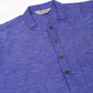 Men's Cotton Solid Kurta ( KO 657Blue )