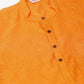 Men's Cotton Solid Kurta ( KO 657Orange )