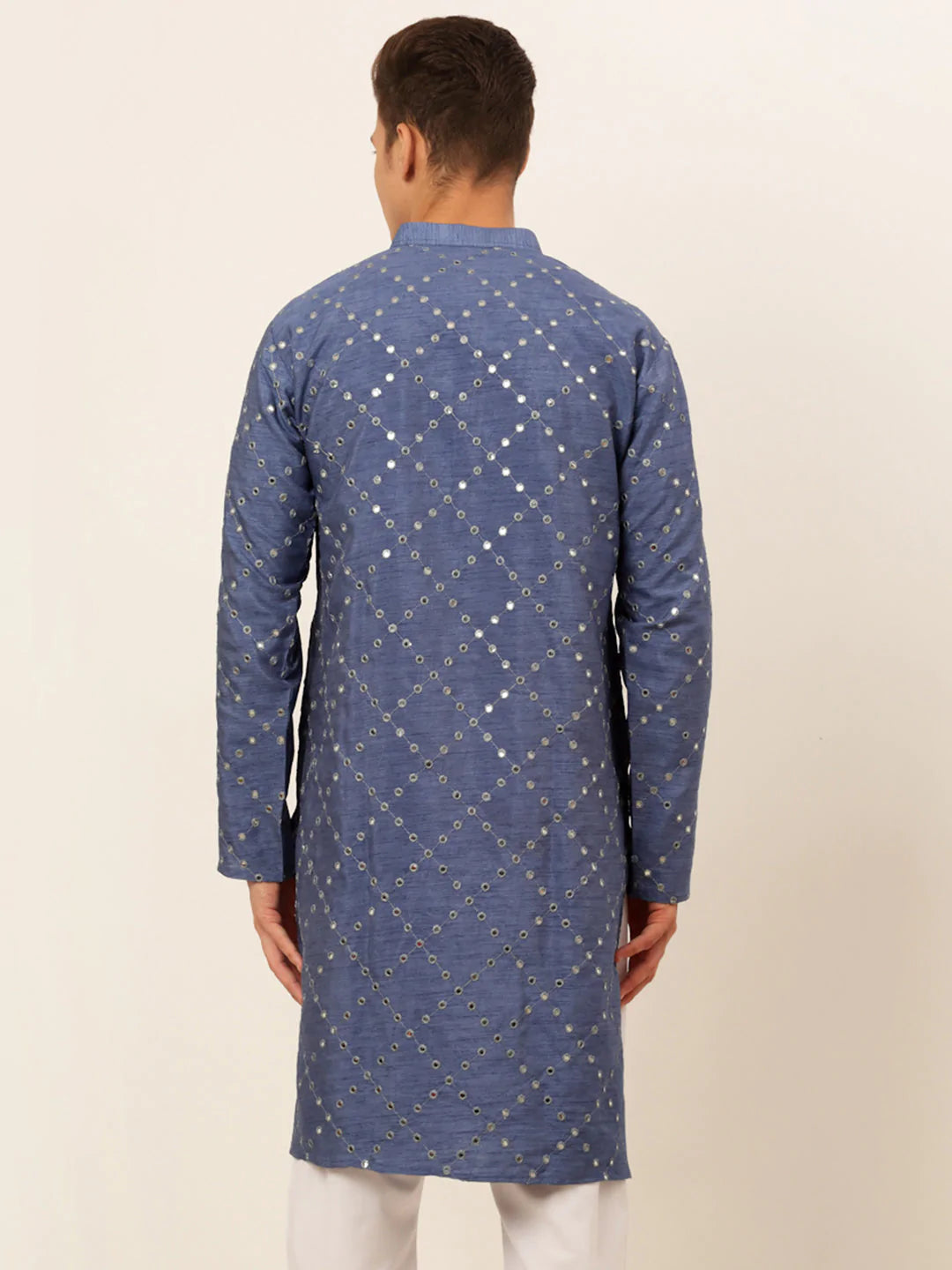 Grey Mirror Work Kurta Only ( KO 659 Grey )