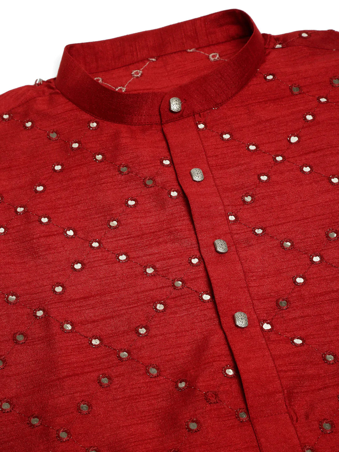 Maroon Mirror Work Kurta Only ( KO 659 Maroon )