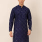 Navy Blue Mirror Work Kurta Only ( KO 659 Navy )