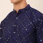 Navy Blue Mirror Work Kurta Only ( KO 659 Navy )