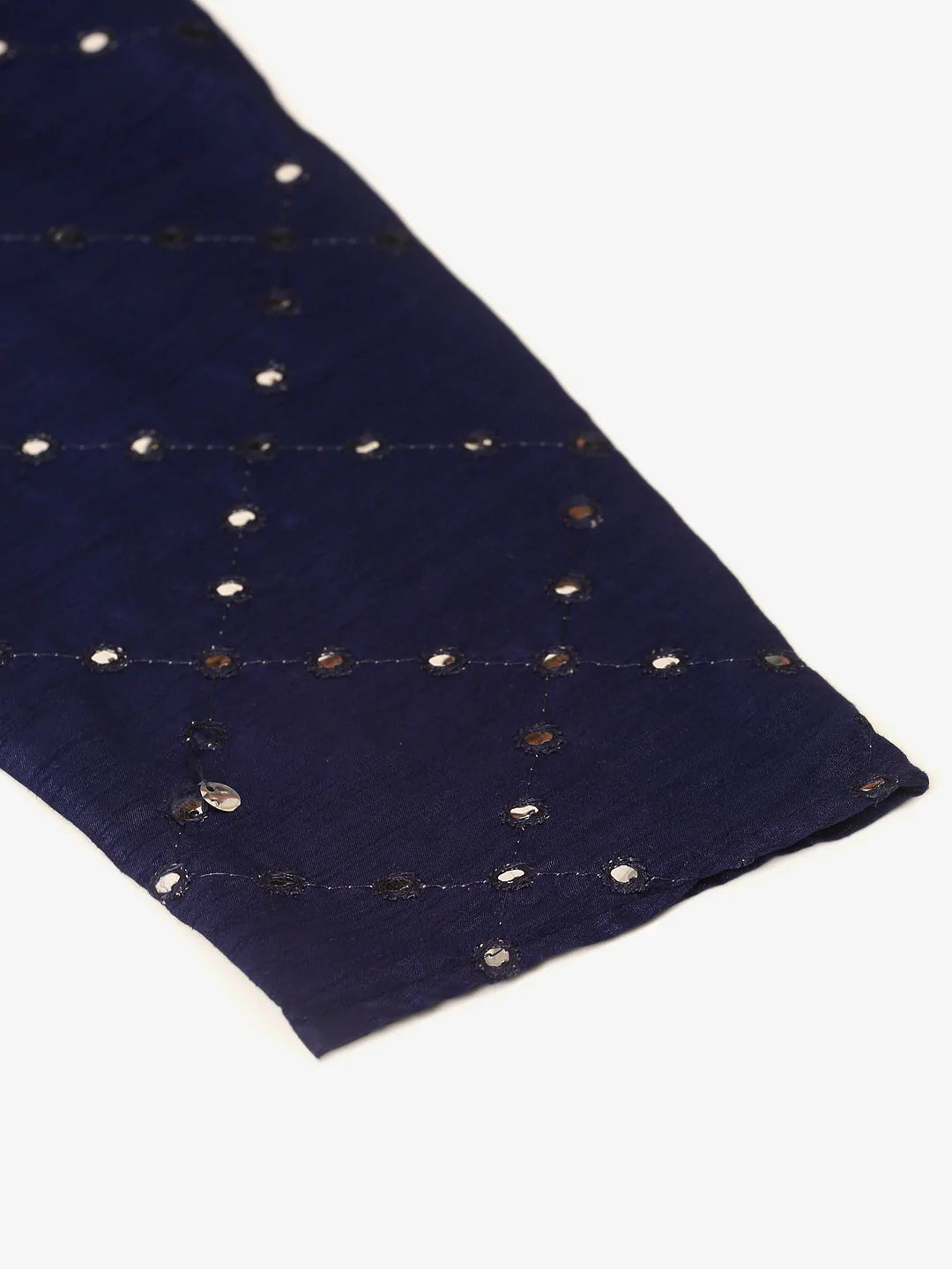 Navy Blue Mirror Work Kurta Only ( KO 659 Navy )