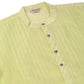 Men's Silk Blend Sequence Embroidered Kurta Only ( KO 661 Green )