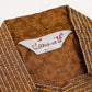 Men's Silk Blend Collar Embroidered Kurta only ( KO 664 Brown )