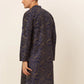 Men Navy Blue Paisley Printed Kurta Only ( KO 667 Navy )