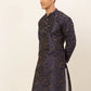 Men Navy Blue Paisley Printed Kurta Only ( KO 667 Navy )