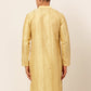 Jompers Men's Golden Embroiderd Kurta Only ( KO 671 Golden )